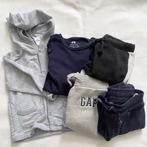 Lot of 5 Baby Boy Clothes Sizes 6-12 & 9-12 months